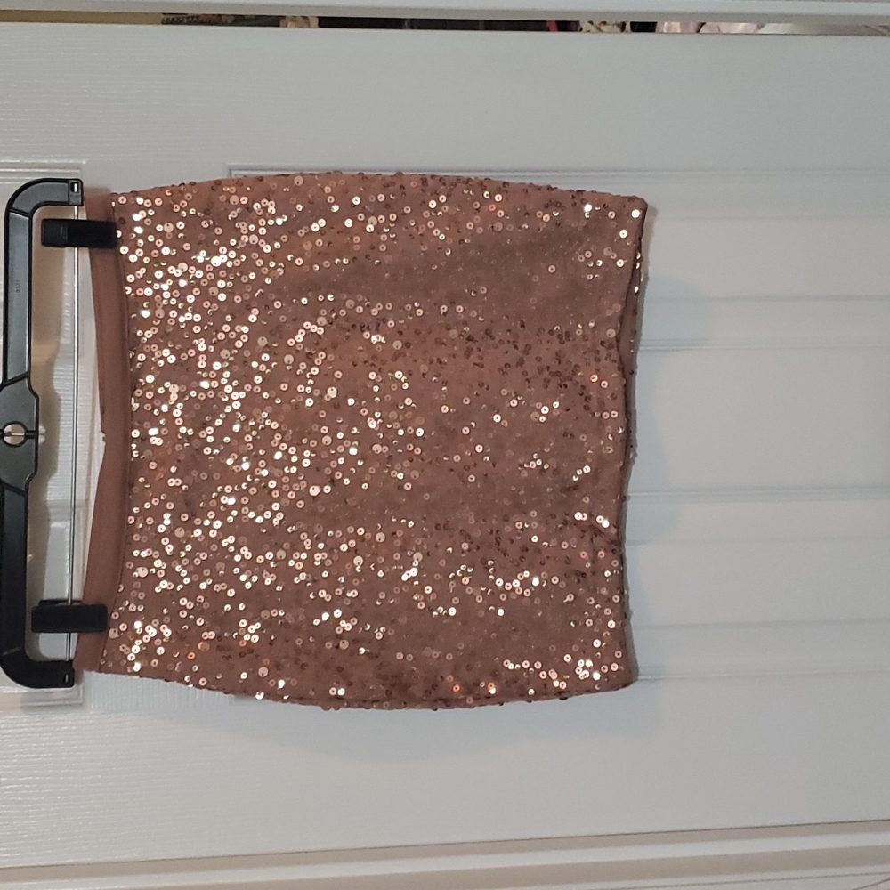 H&M sequin mini skirt
